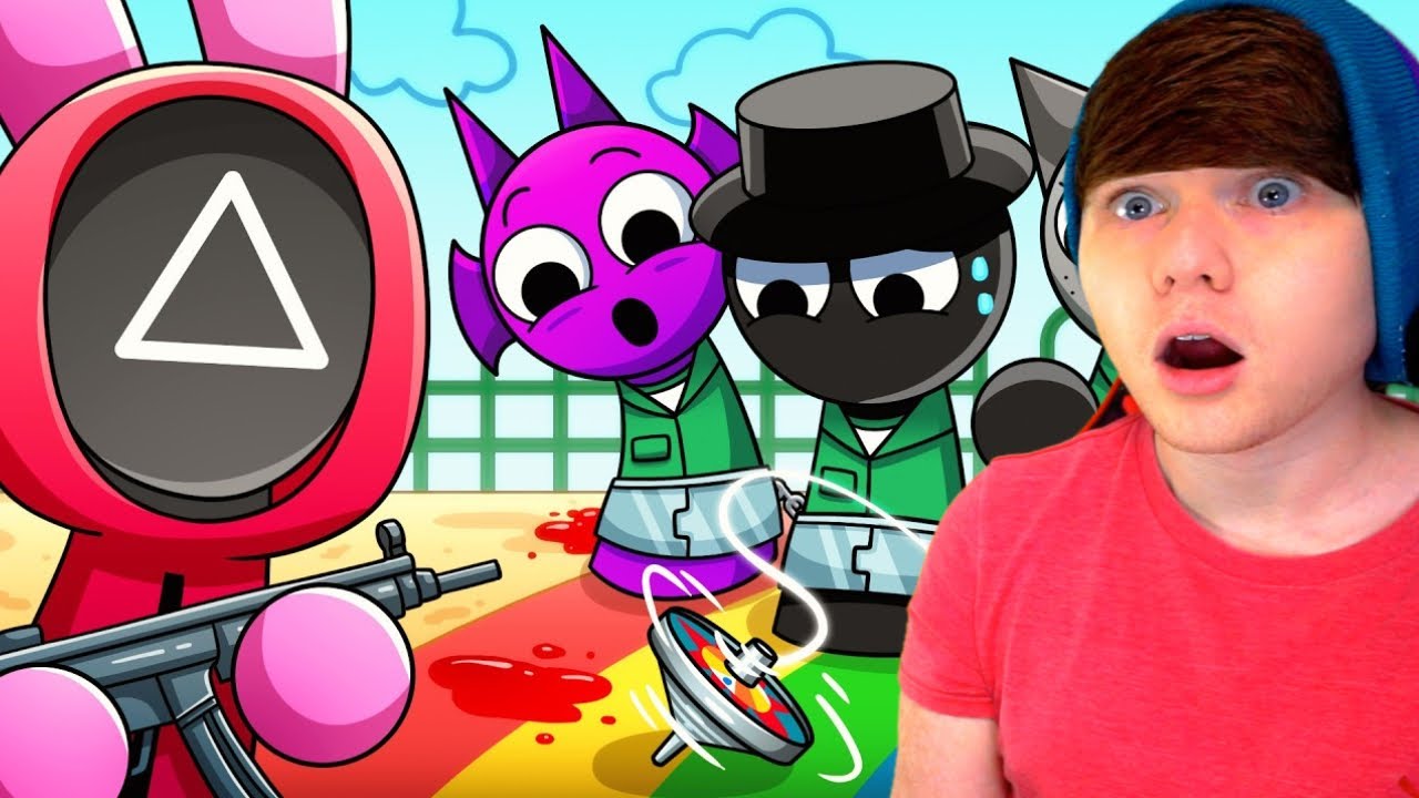SQUID GAME But They're SPRUNKI?! (Cartoon Animation) GameToons + REACTION!