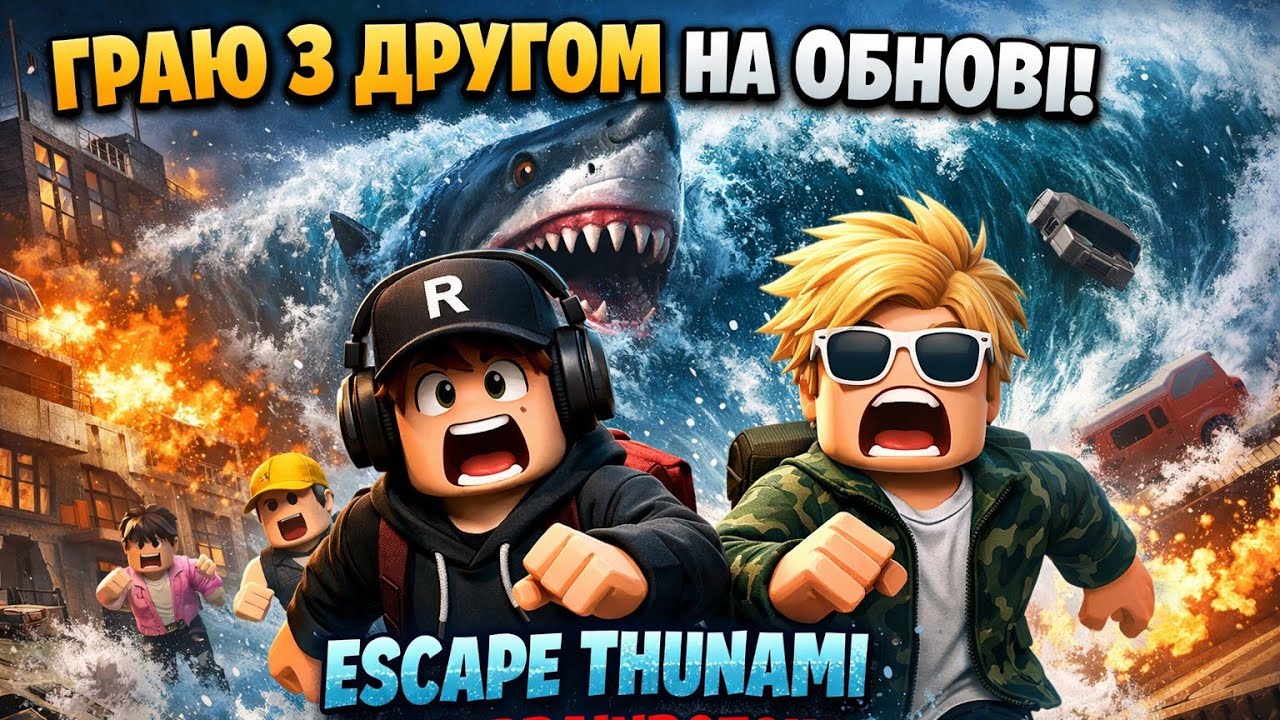 ВИ ТАКОГО ЩЕ НЕБАЧИЛИ!!! ГРАЮ З ДРУГОМ НА ОБНОВІ В ESCAPE THUNAMI FOR BRAINROTS!!!!!!!!
