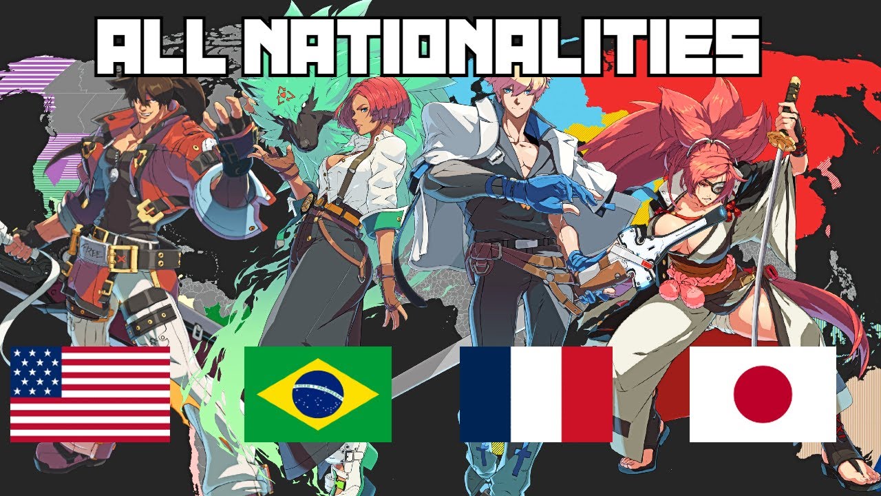 All Guilty Gear Strive Characters National Origins!
