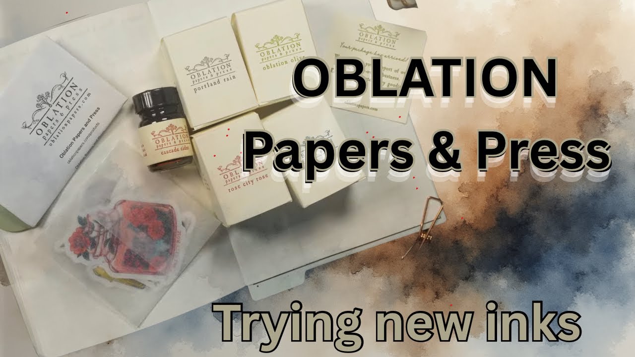 Пробуем новые чернила! Oblation Papers & Press
