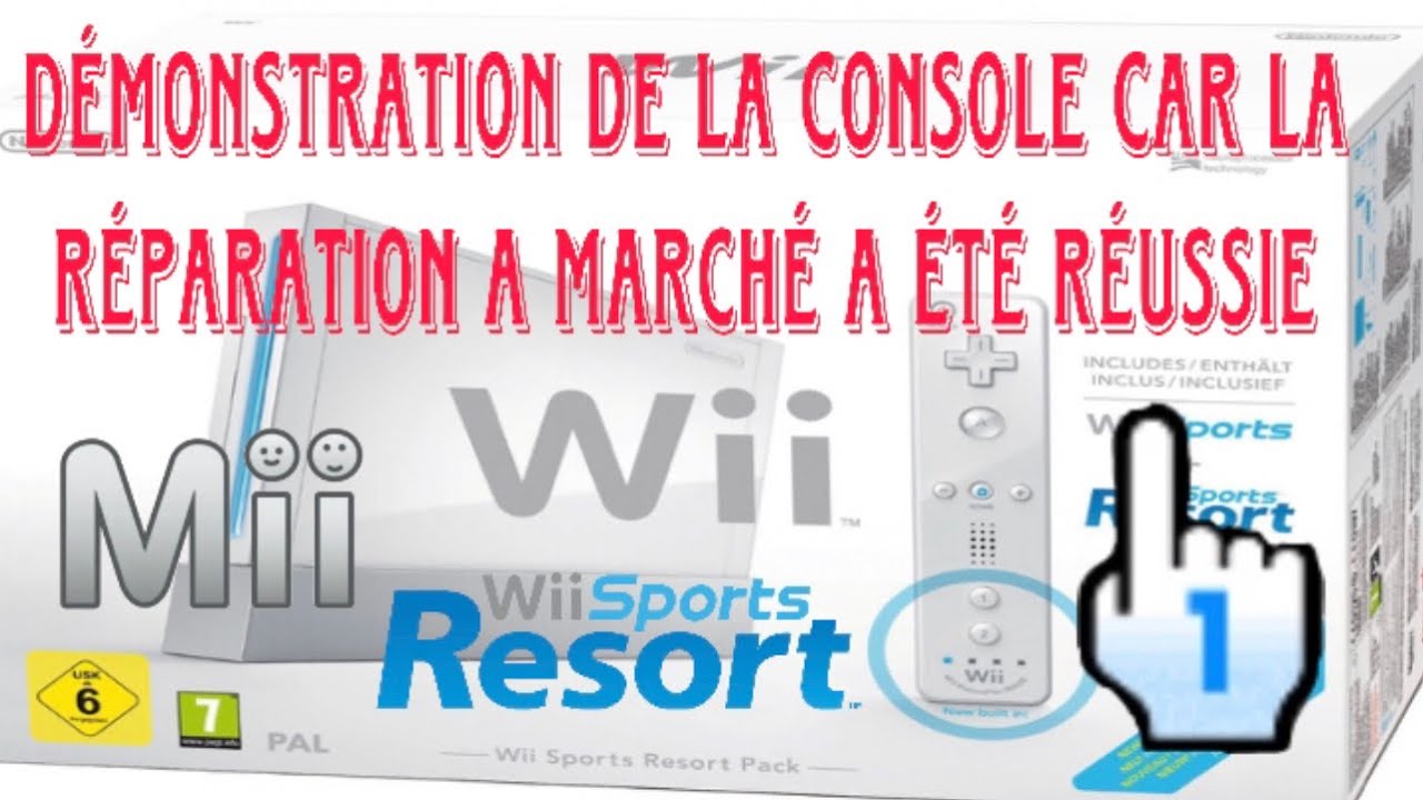 Test de la réparation de la Wii qui avait pas de son ni d'image