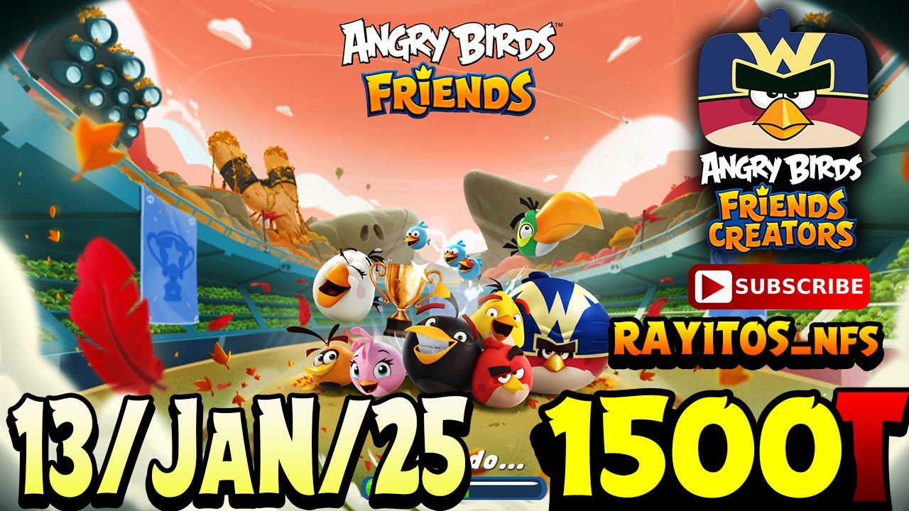 Angry Birds Friends All Levels Tournament 1500 Highscore POWER-UP walkthrough
