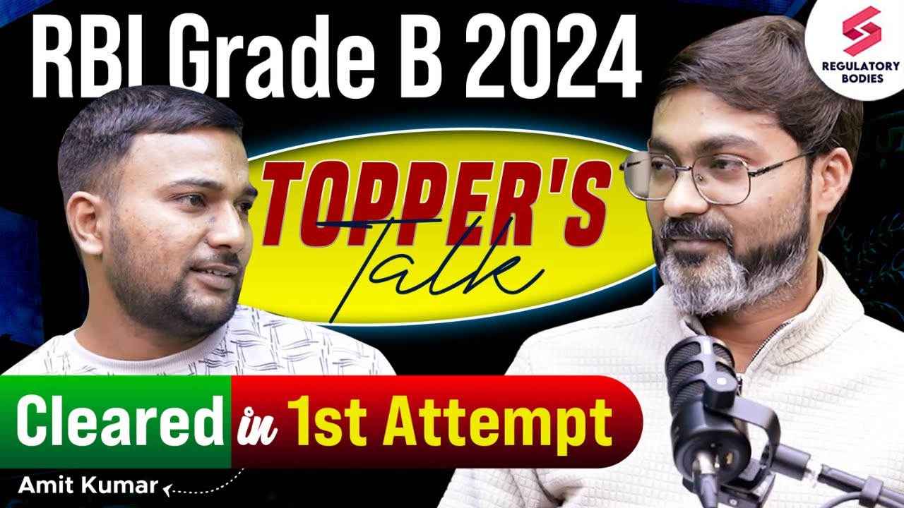 He Cleared In 1st Attempt! RBI Grade B Topper Interview | RBI Topper Interview 2024 | RBI Grade B