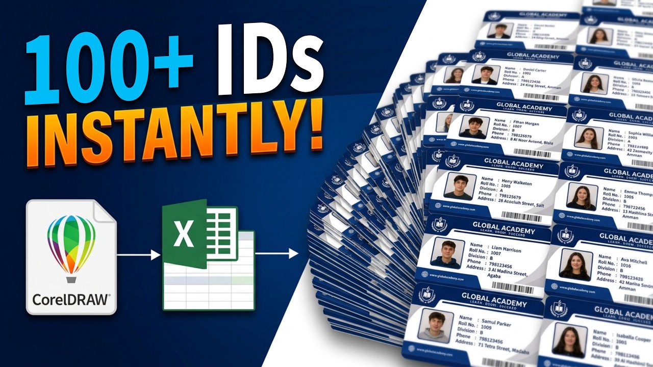 Why You Should Use Data Merge for ID Cards in CorelDRAW