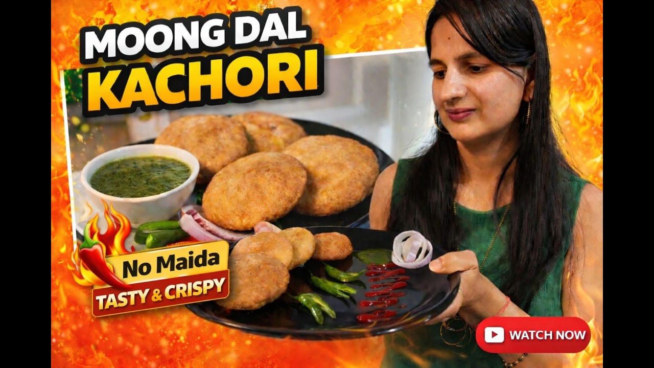 Moong Dal Kachori | Atta Se Bani Crispy Kachori | No Maida Recipe