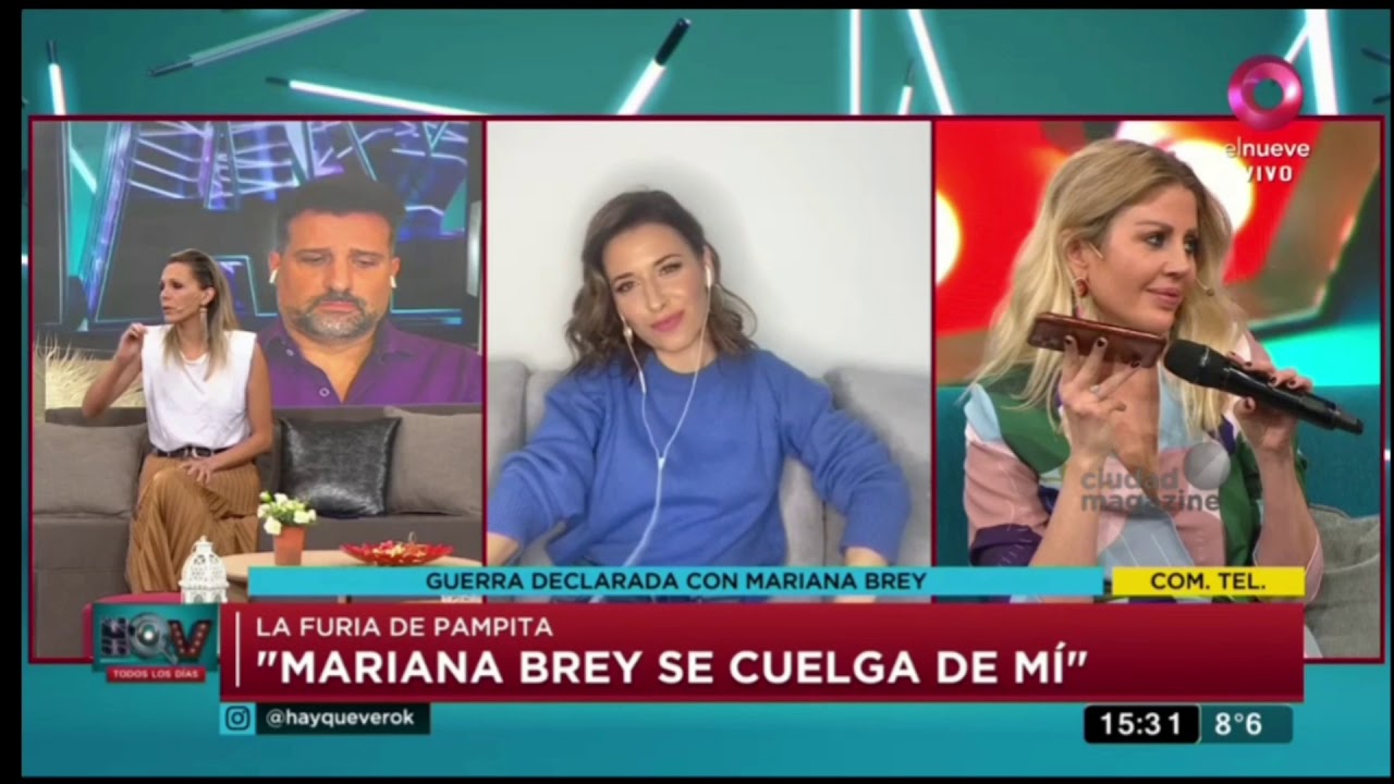 Pampita furiosa con Mariana Brey