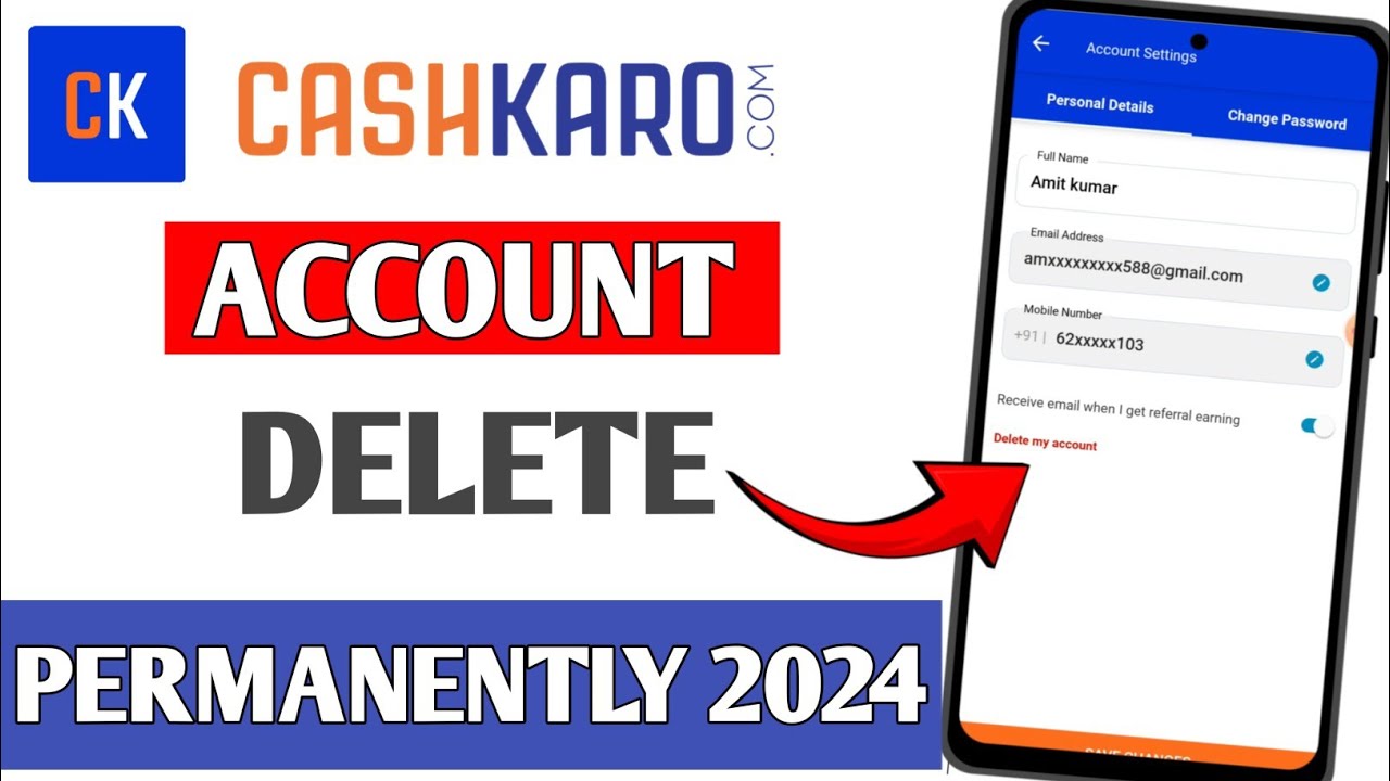 Cashkaro Account Delete Kaise Kare 2024 | How To Permanently Delete Cashkaro Account | Isroga Tech
