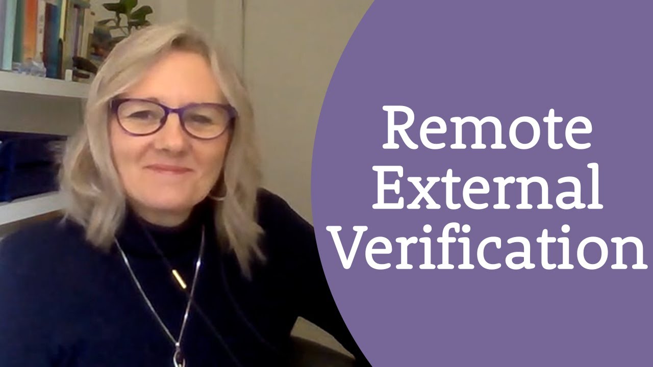 Remote External Verification: a tutor's experience