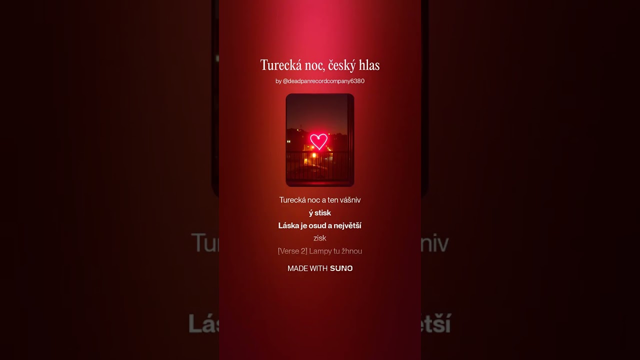 Turecká noc, český hlas