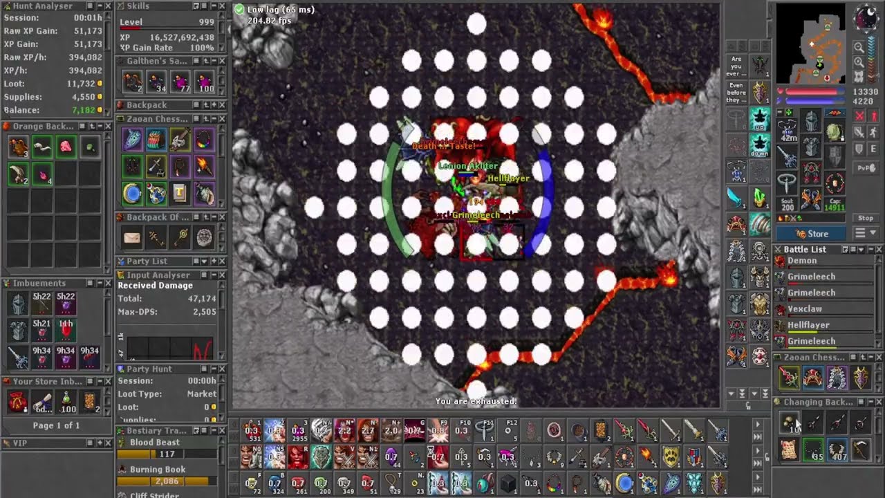 TIBIA HUNT Feru Way EK 900+