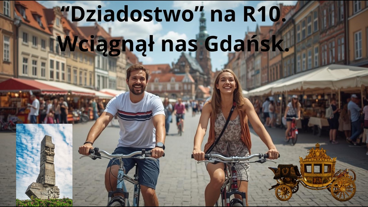 R10 na rowerach. Zakończenie w Gdańsku. Targ Św. Dominika, Westerplatte.