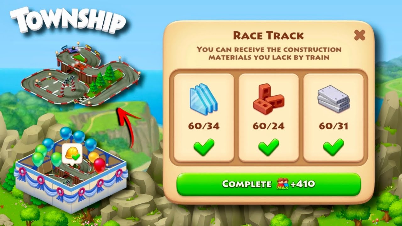 New Community Building Unlocked! - “Racing Track” 🏁 | Township Level 57