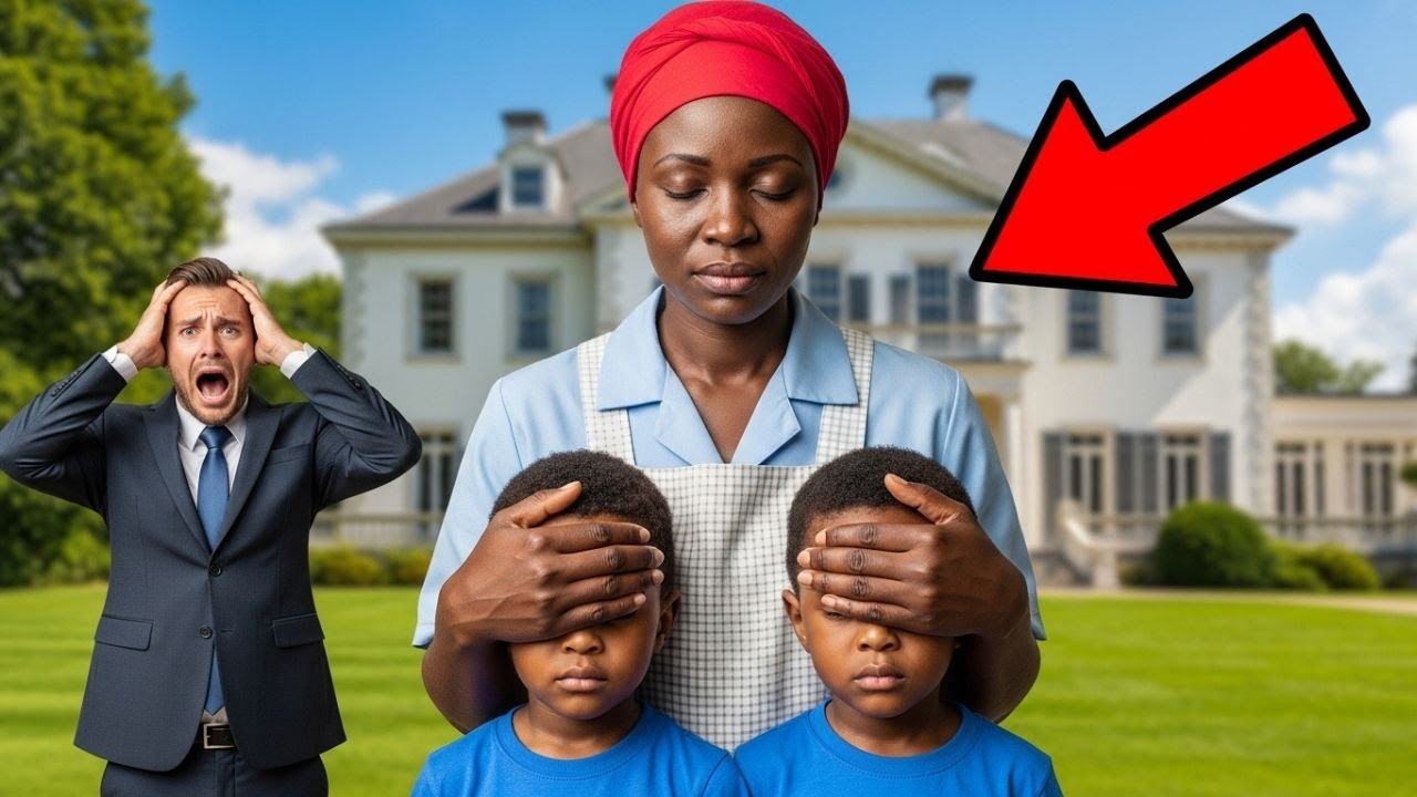 Los gemelos millonarios estaban ciegos, hasta que la criada negra les frotó los ojos y algo impactan