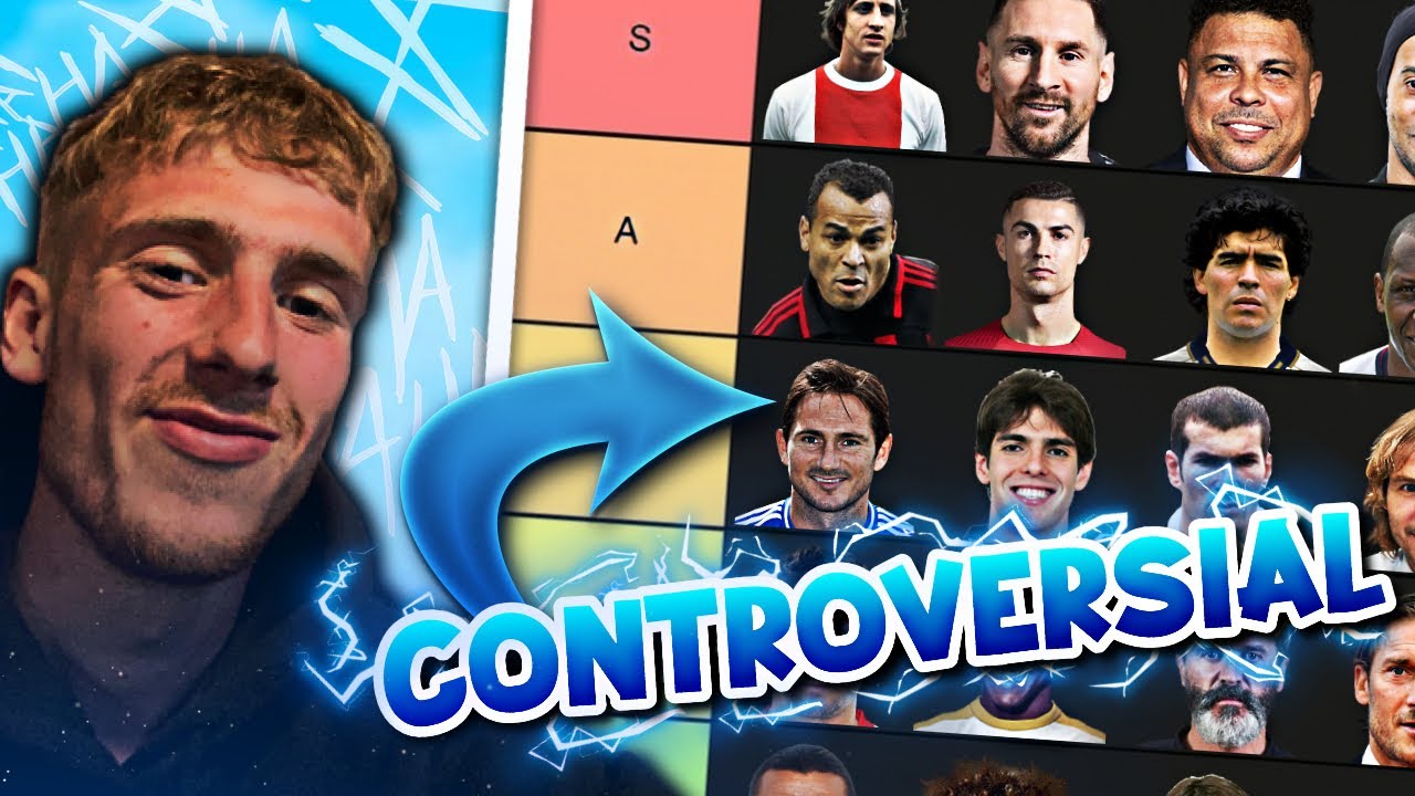 i controversially RANKED every football legend in a tierlist and heres how it went...