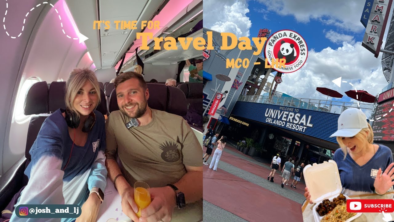 Orlando Travel Day | Virgin Atlantic Premium | MCO - Heathrow | Universal Studios Citywalk  Florida