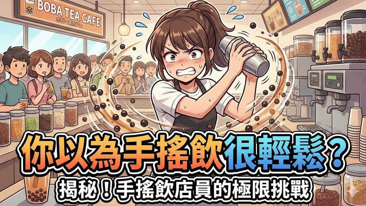 《你以為手搖飲很輕鬆？我今天差點離職》“Think Bubble Tea Shops Are Easy? I Nearly Quit Today”｜狐MAN
