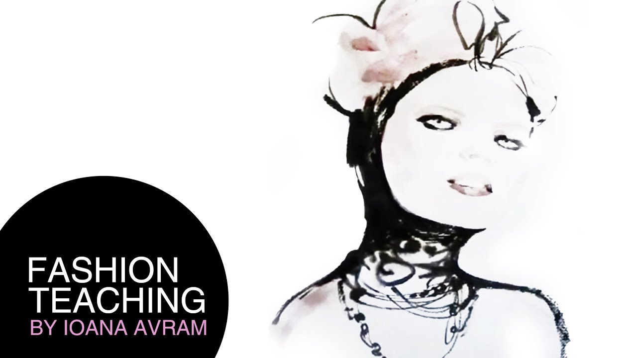 Fashion illustration watercolor