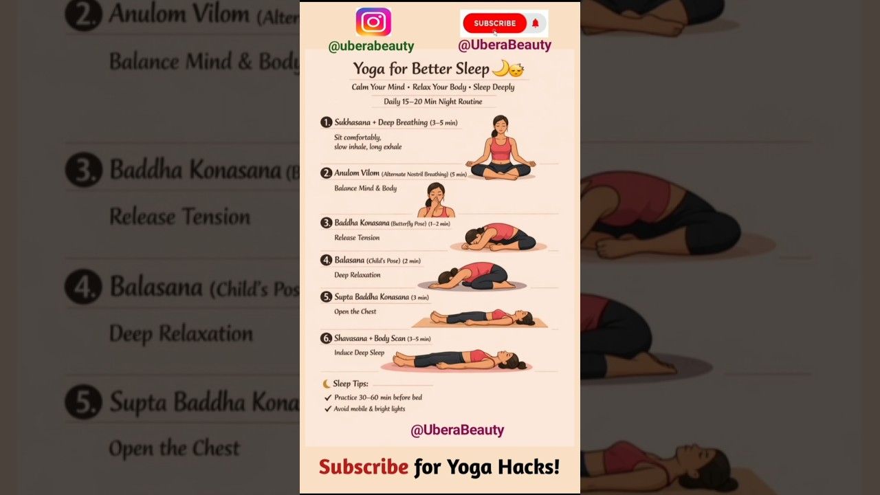 Yoga for Better Sleep Routine 🌙 | Relax in 15 Minutes. 