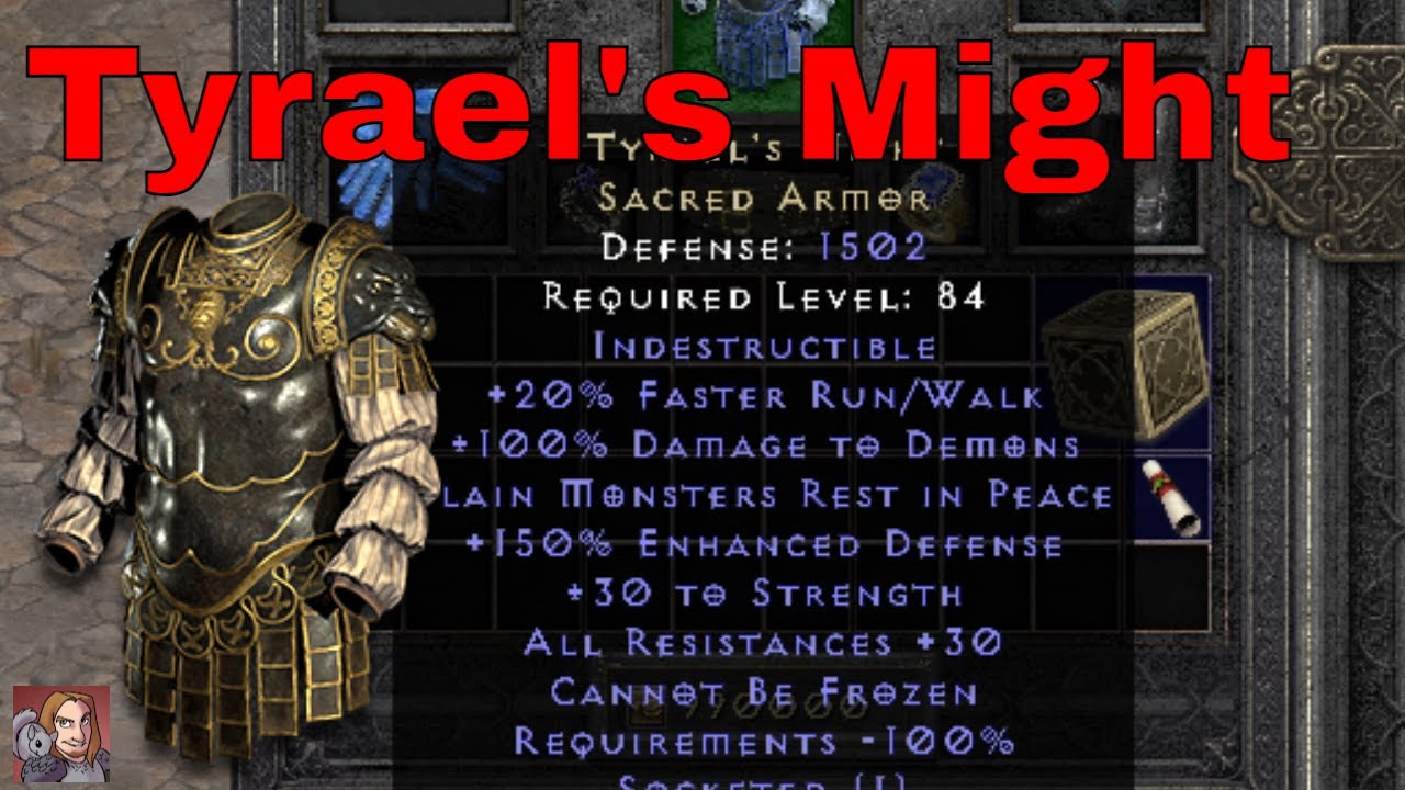 D2R Unique Items - Tyrael's Might (Sacred Armor)