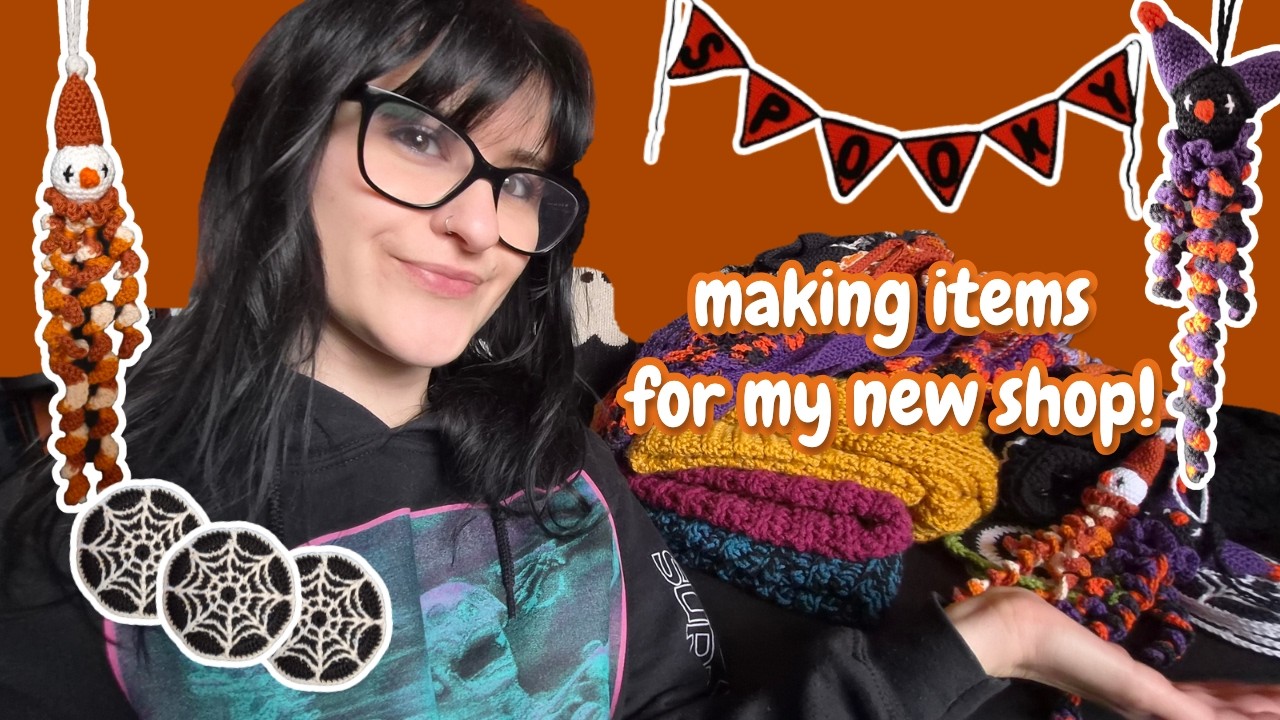 Making items for my new shop! 🧡 | Crochet VLOG