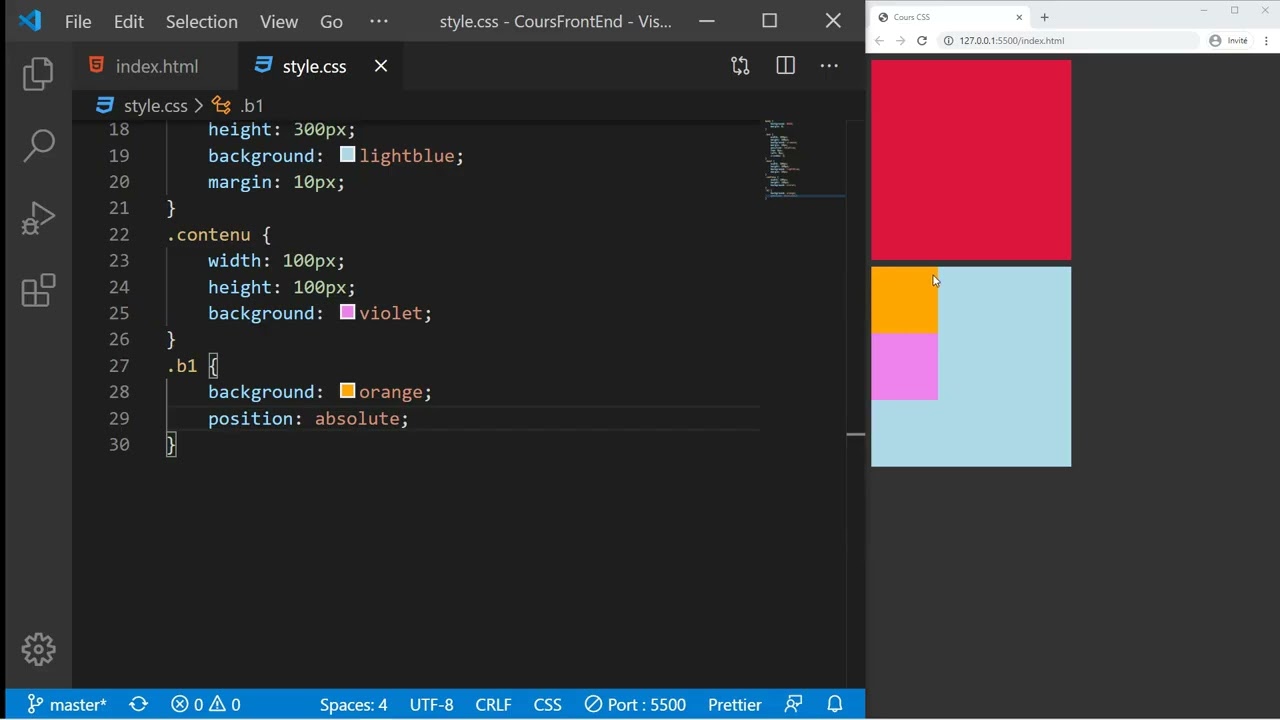 49 La position en CSS