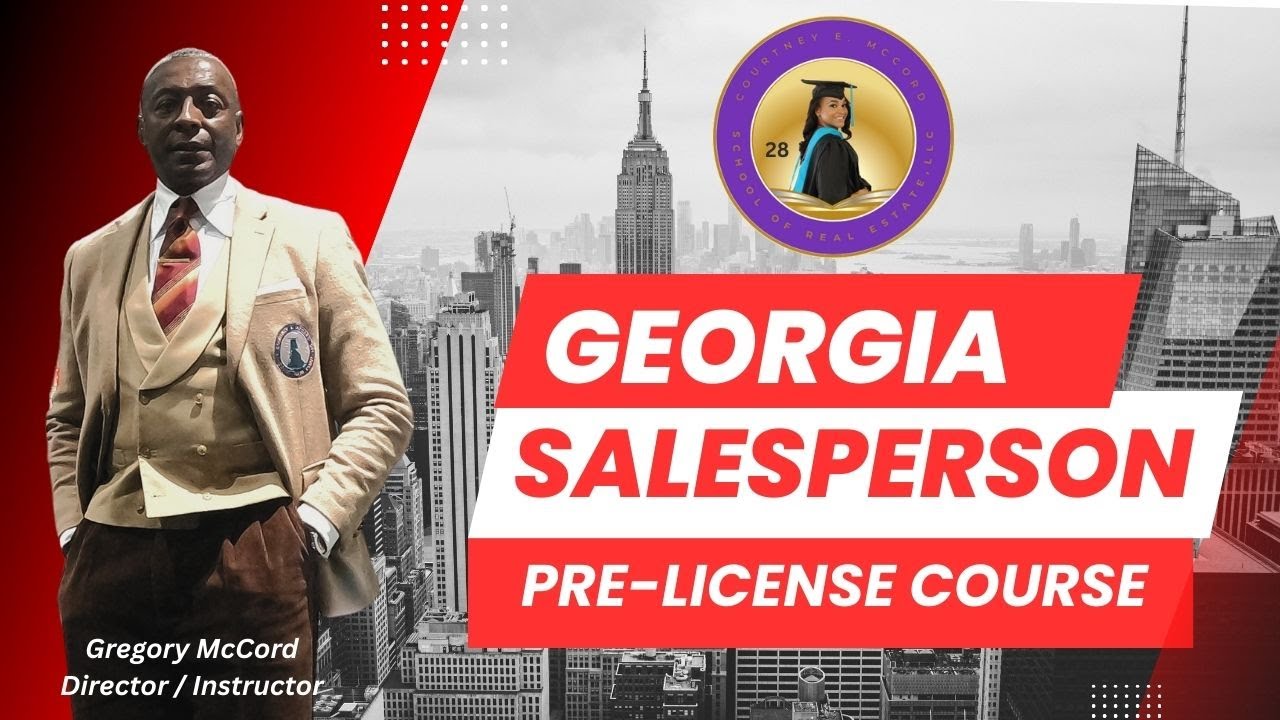 Launch your Georgia Real Estate Career with Courtney E. McCord School of Real Estate, LLC. #8081