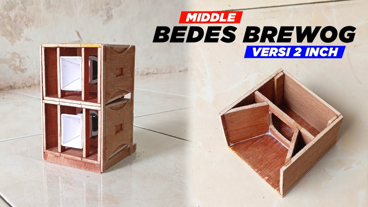 CARA MEMBUAT MIDDLE BEDES BREWOG VERSI 2 INCH‼️ LENGKAP SKEMA UKURANNYA