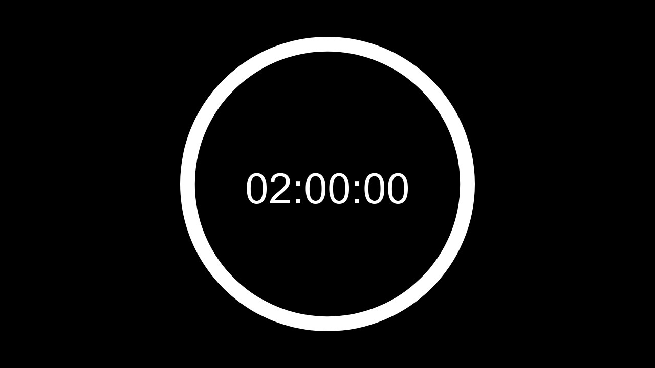 2 Hour Study Timer | Minimalist Focus Countdown
