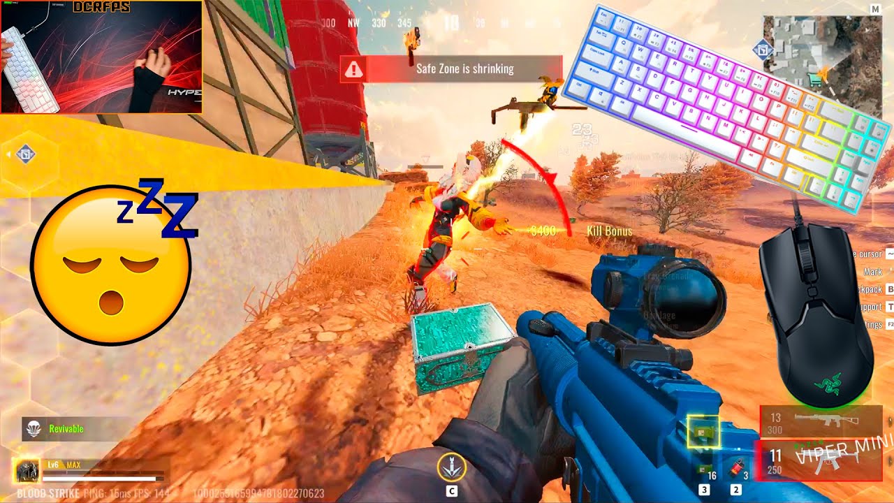 😴RK71 ASMR Solo Gameplay Satisfying Keyboard Blood Strike😴
