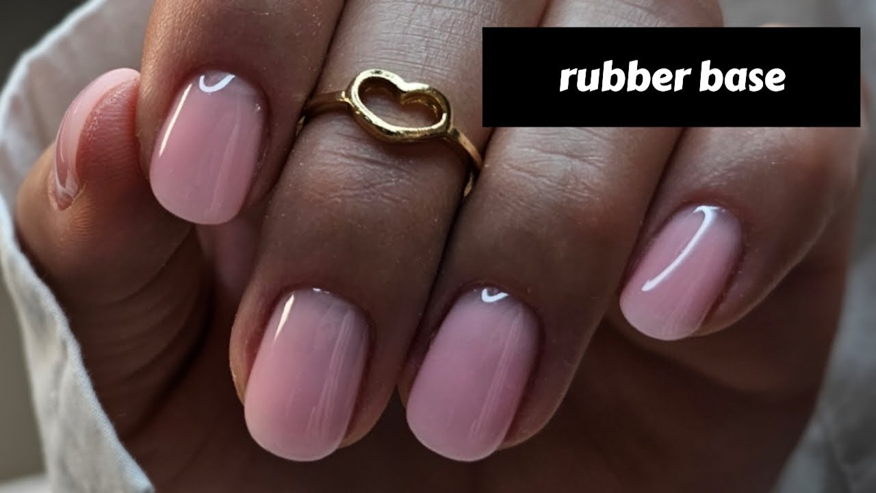 Rubber base on natural nails