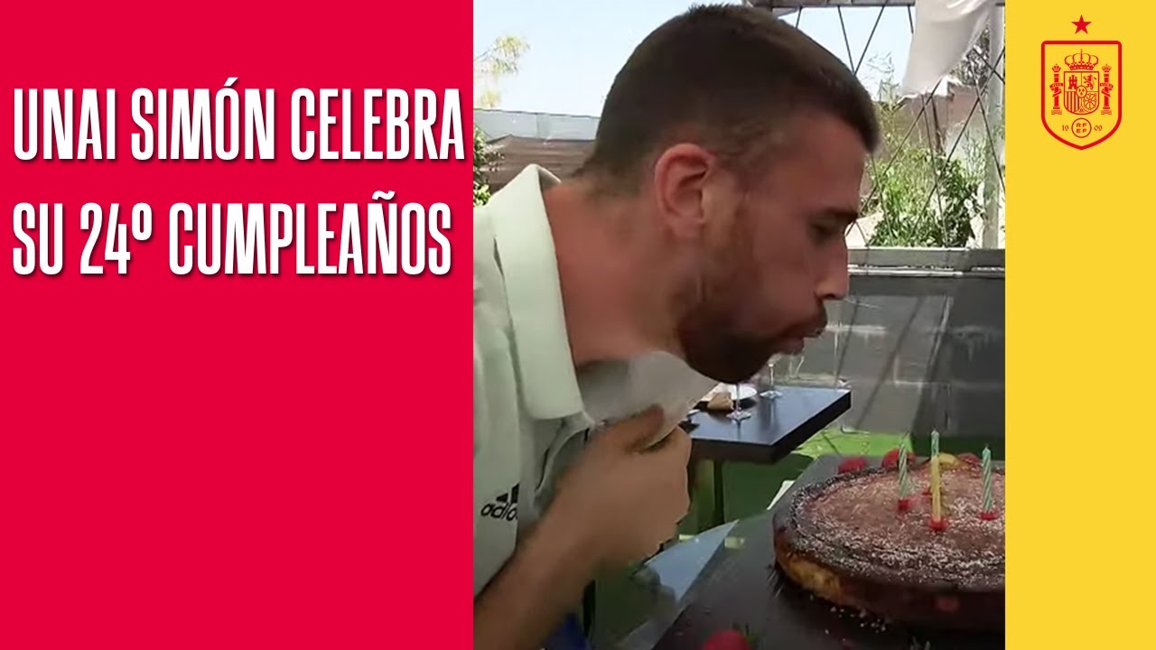 🎂 Unai Simón celebra en la Ciudad del Fútbol su 24º cumpleaños 🎂 | 🔴 SEFUTBOL