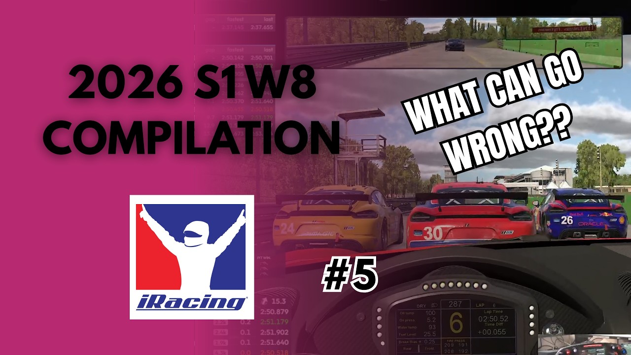iRacing Season 1 Week 8 2026 #5 – Crash Compilation | Wrecks, Saves & Incidents