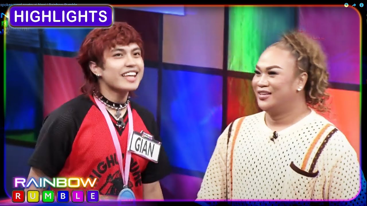 Gian, sinampolan ng spoken word poetry si Negi | Rainbow Rumble