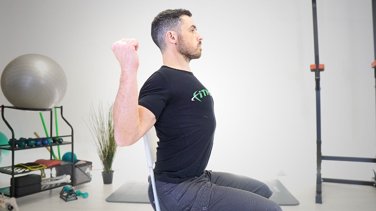 Allenamento POSTURALE rapido: sciogli spalle e collo stando su una sedia!