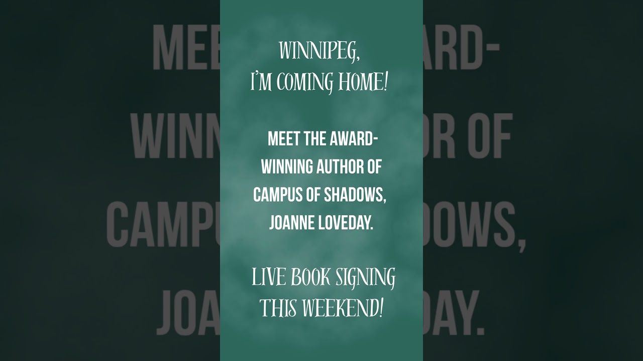 #booksigning by #joloveday #indigo #winnipegevents #canadianauthor #horror #thriller #darkacademia