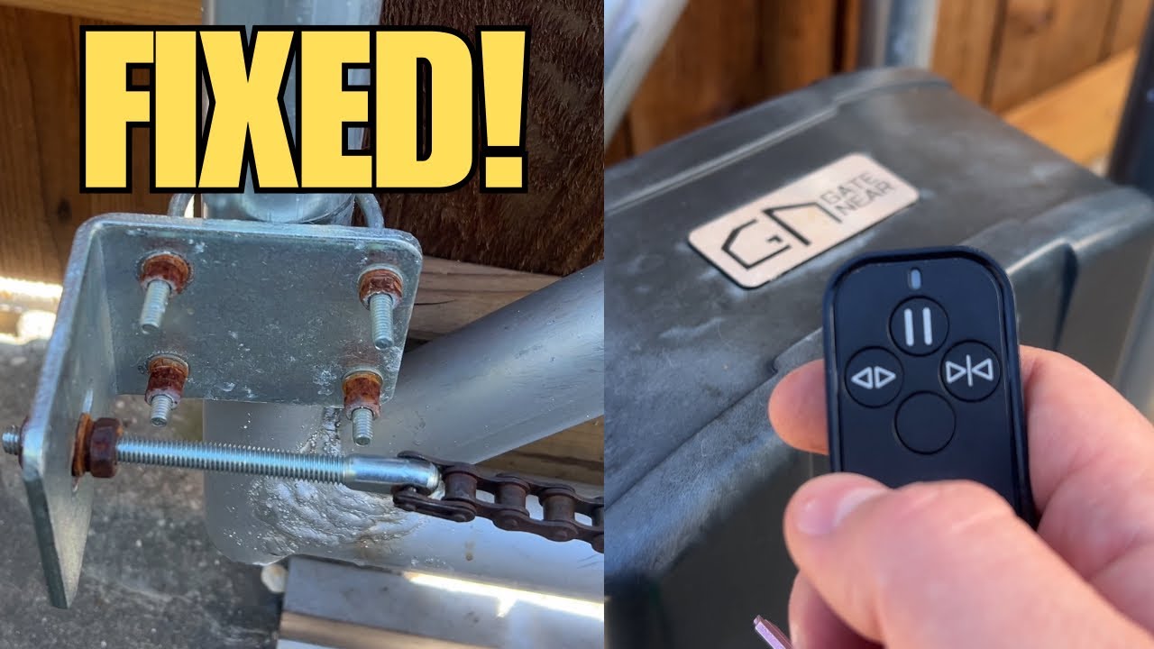 Gate Opener Jammed, Chain Broken, Won’t Turn Off - How To Fix