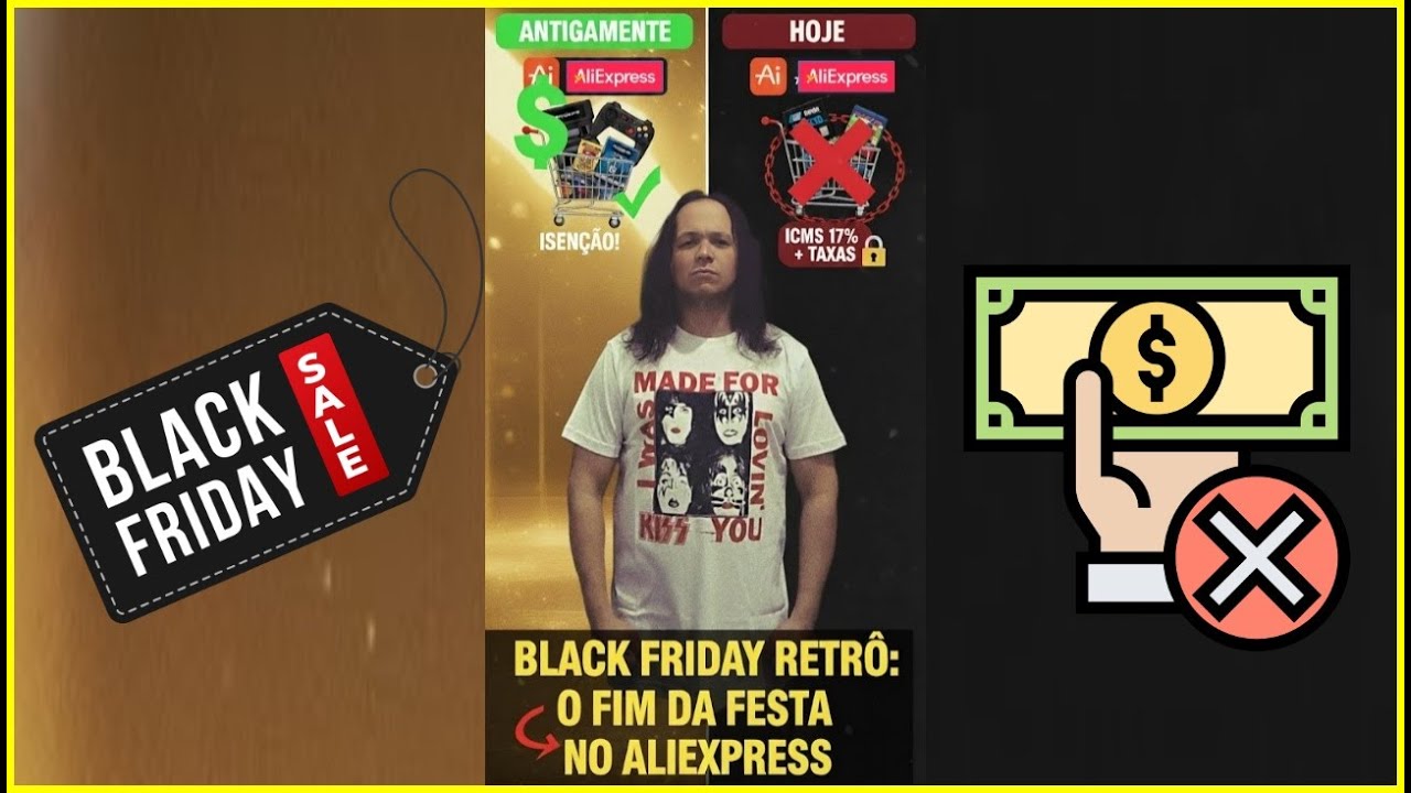 O FIM da festa retrô na BLACK FRIDAY do ALIEXRESS? Por que deixamos de COMPRAR pós inclusão de taxas