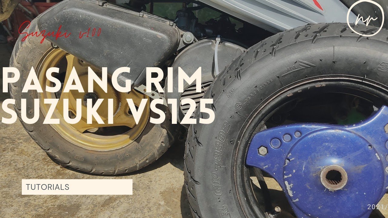 tutorial swap rim Suzuki v100 to VS125 #suzuki #vs150 #vs125 #modification #diy #minimumtools