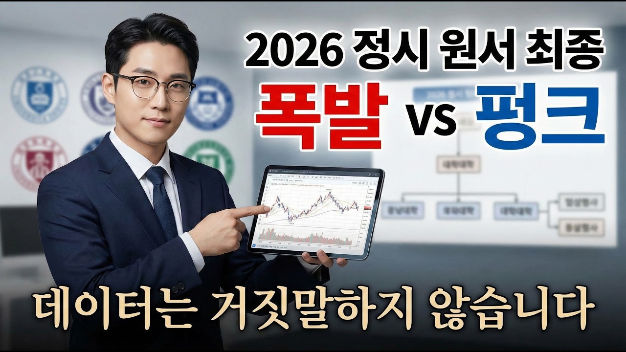 2026 정시, 경쟁률보다 중요한 '합격 시그널' 3가지를 공개합니다 (정시 원서 최종 점검)