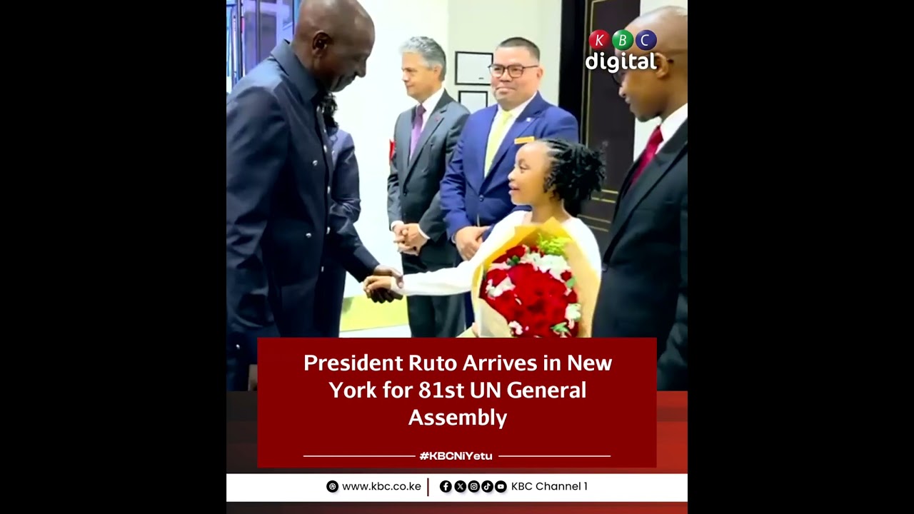 President Ruto, First Lady arrive in New York for 81st UN General Assembly