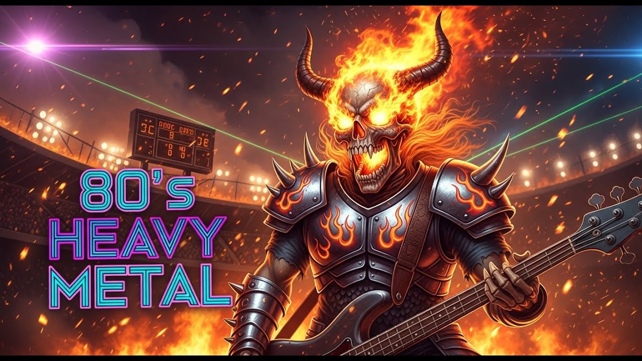 🤘 TOP HEAVY METAL 80s • Guitar Anthems • 1 Hour