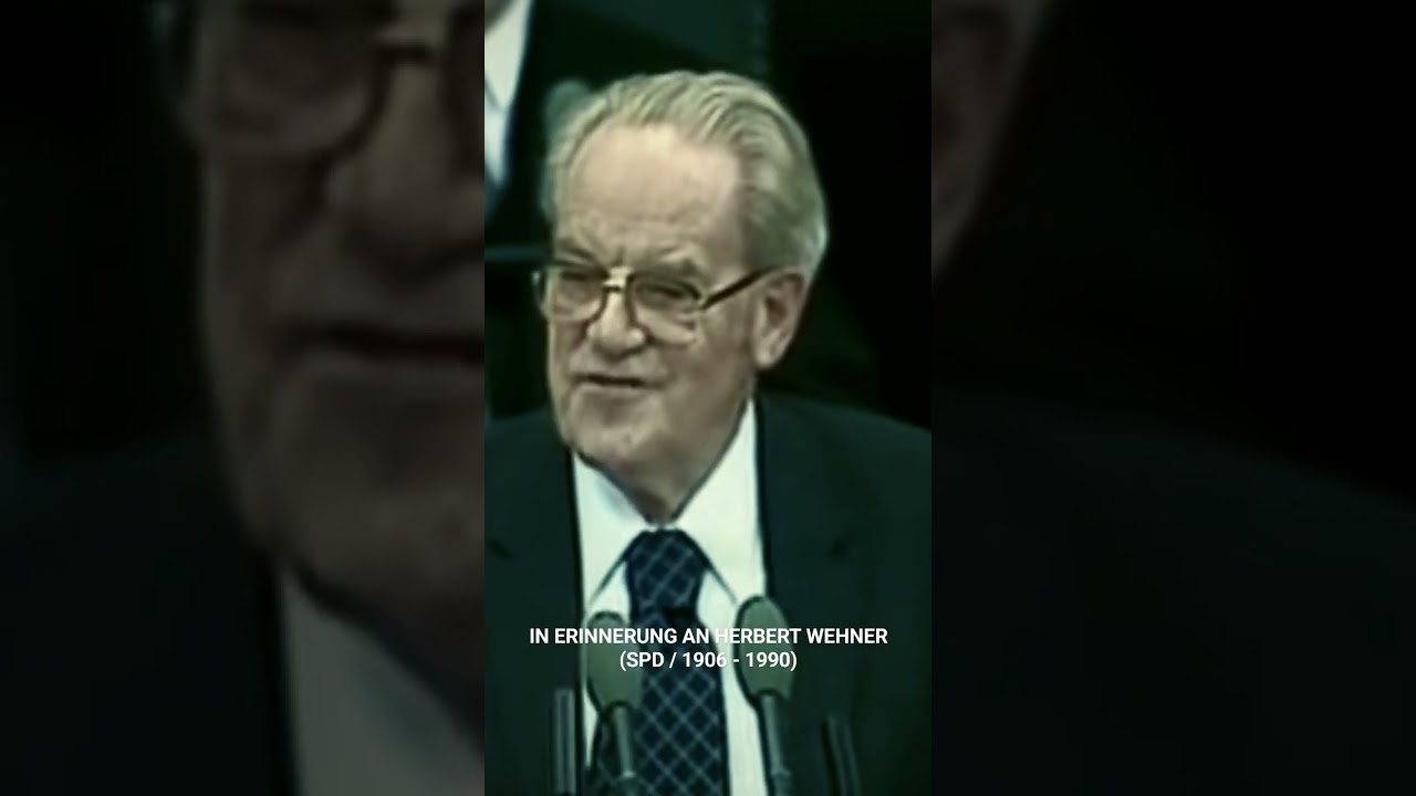 HERBERT WEHNER (SPD) TEILT AUS GEGEN DIE CDU