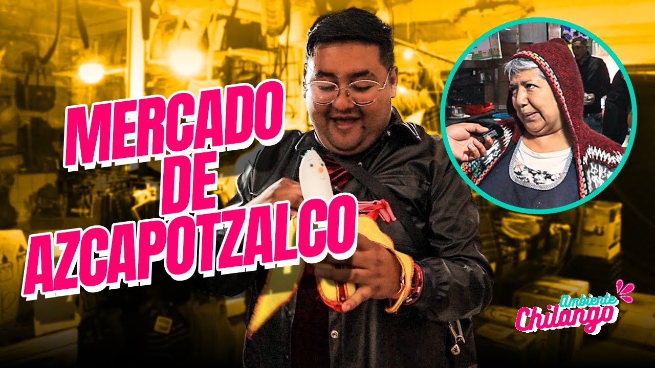 Entre santería y camotes, César García visita el mercado de Azcapotzalco