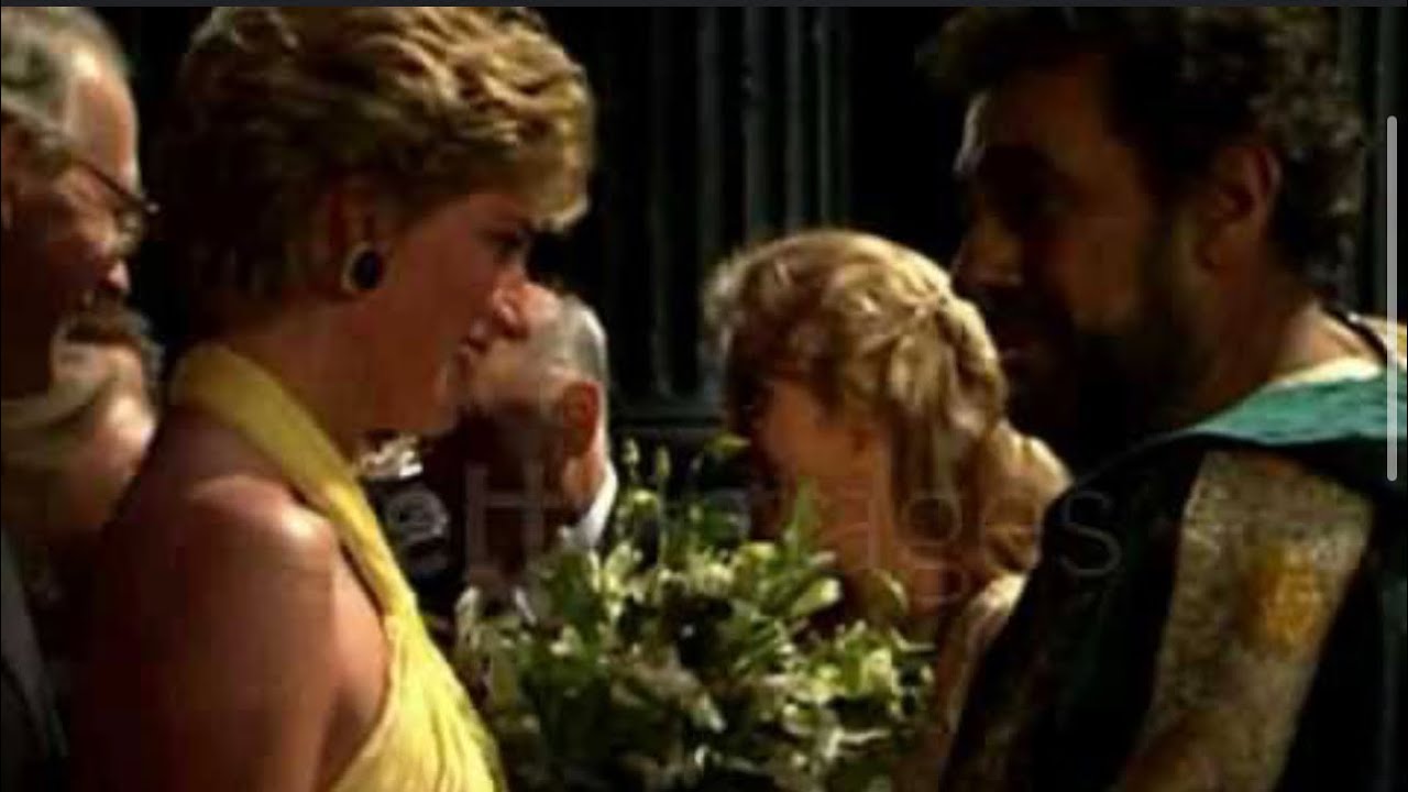That’s No way to treat a Lady. Princess Diana playfully says at Backstage Opera meet with actors.