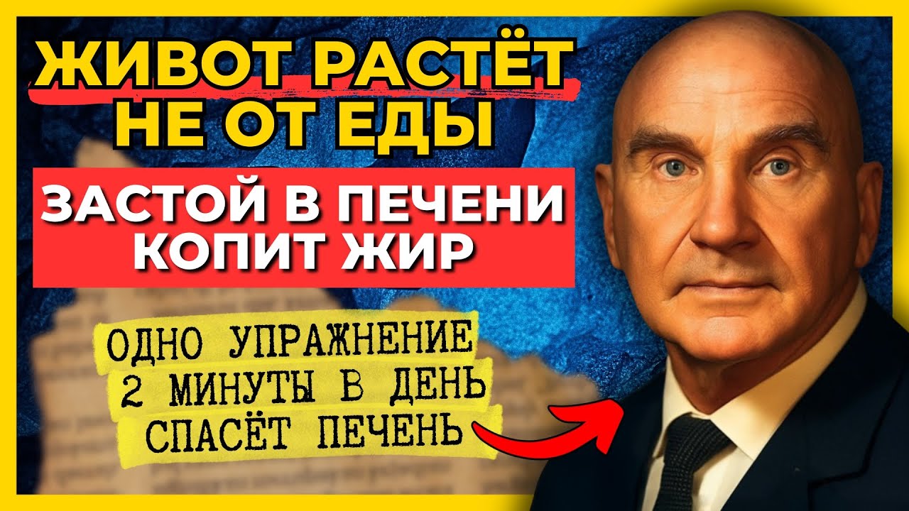 Застой Уходит МГНОВЕННО! Метод Микулина для Печени и Живота — Минус Отёки и Жир