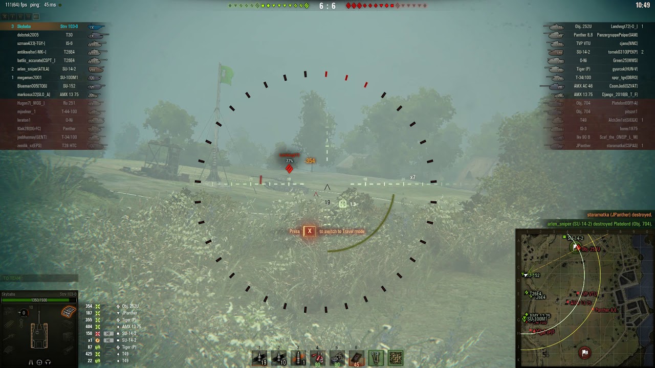 Strv 103-0, Fisherman's Bay, Standard