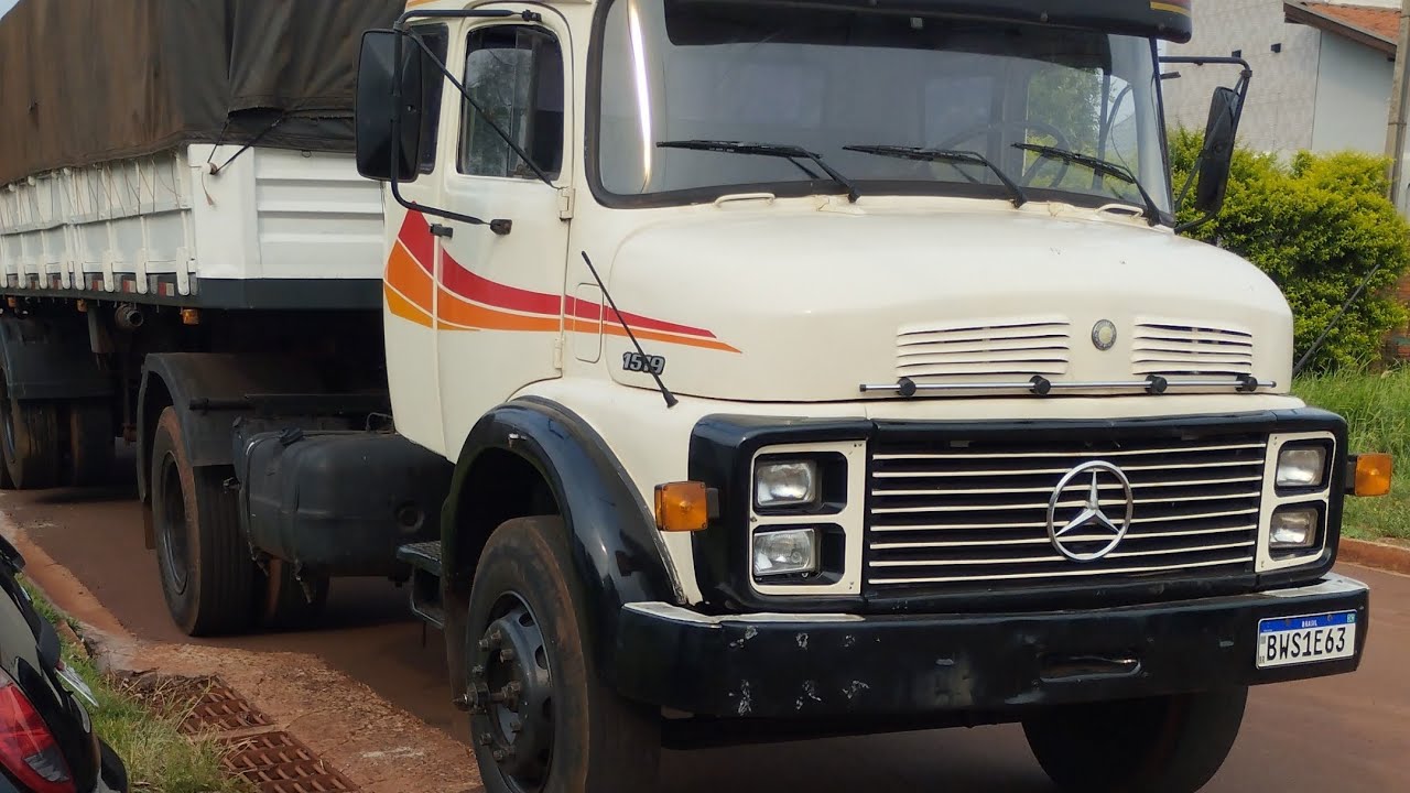 Mercedes bens 1519 original carreta 3 eixos