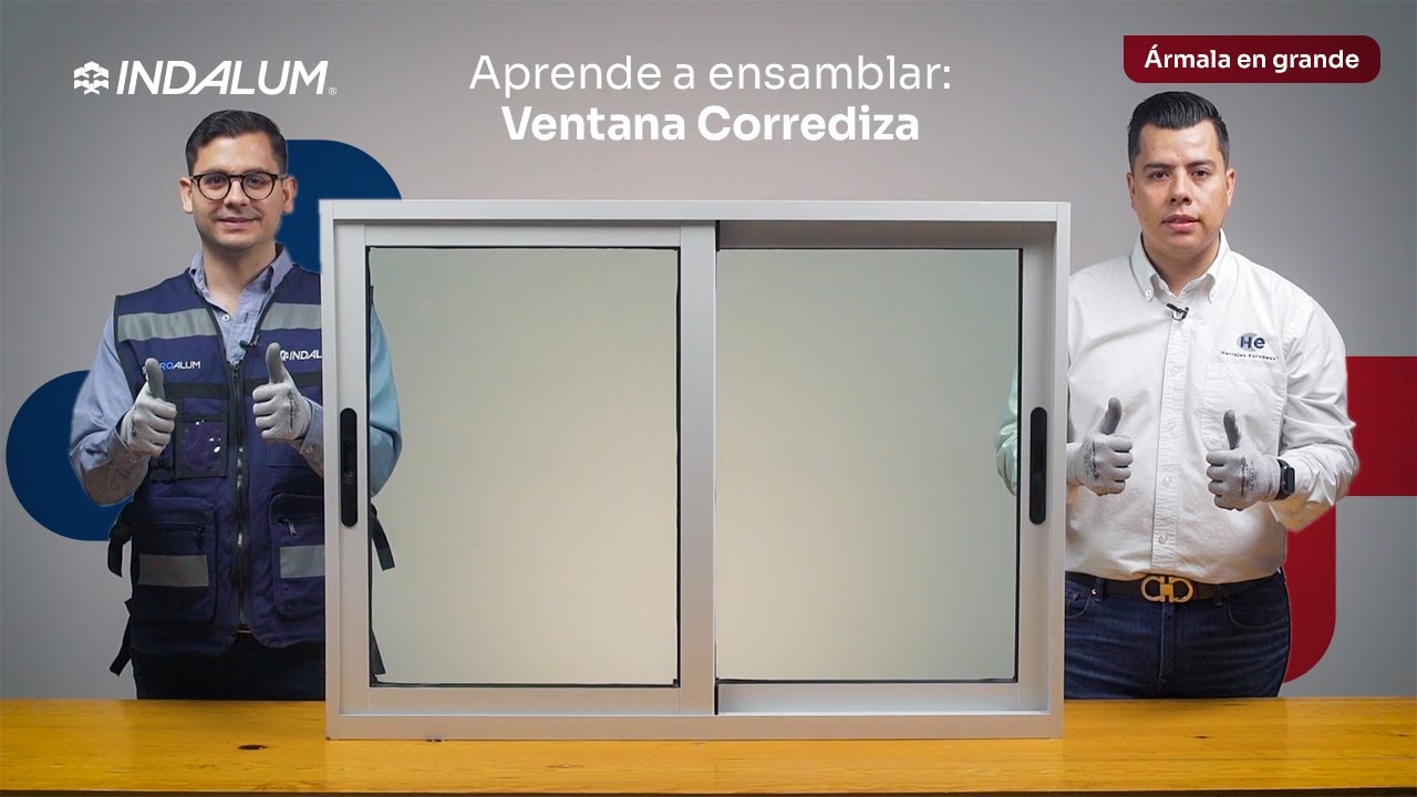 Ármala en grande: Aprende a ensamblar una ventana corrediza de la serie #Euroalum 2800