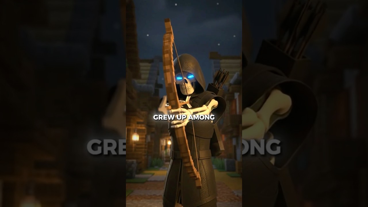 What if YOU grew up among SKELETONS?  #interesting #entertainment #minecraft