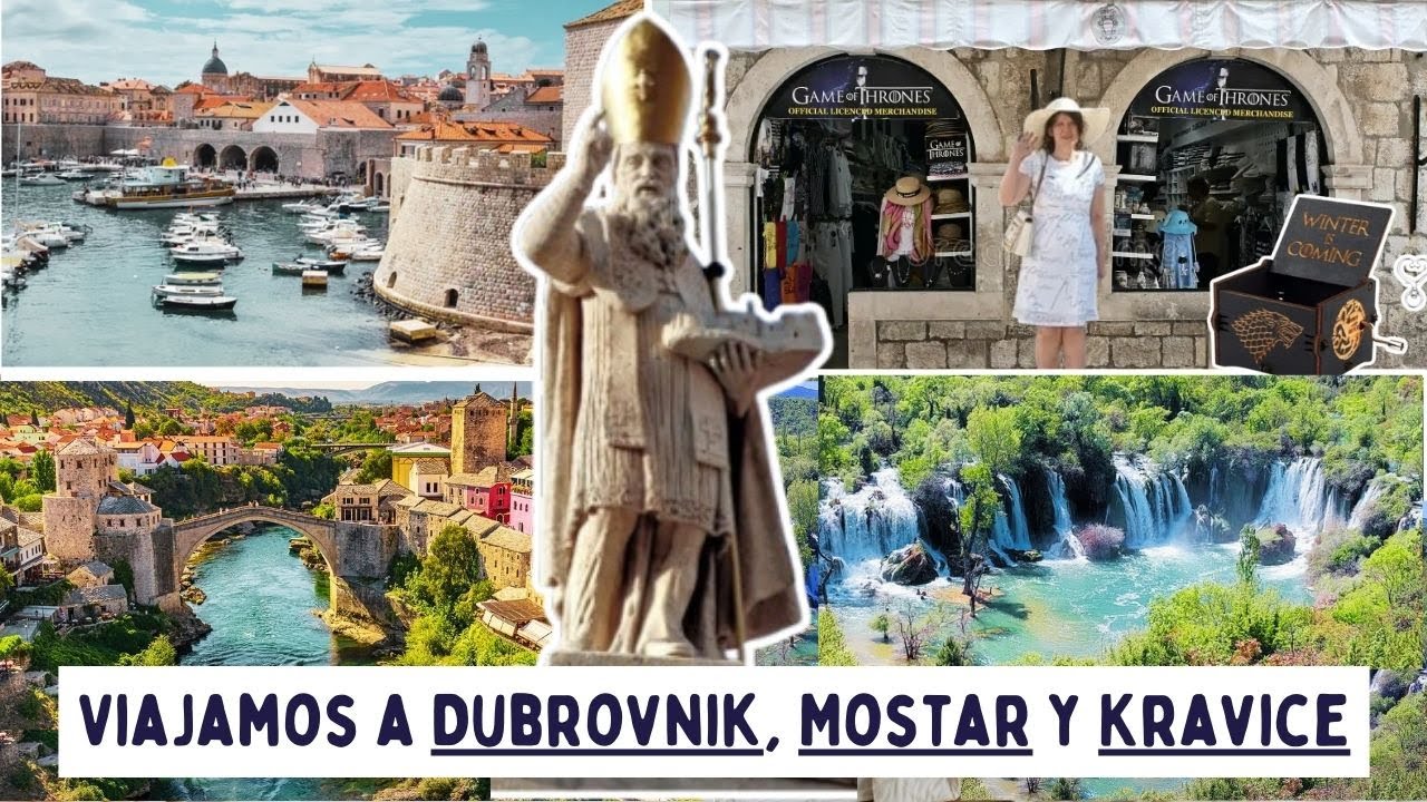 🛩️Visitamos DUBROVNIK, MOSTAR y las Cascadas de  KRAVICE antes de peregrinar a Medjugorje 🙏🏻🙏🏻🙏🏻